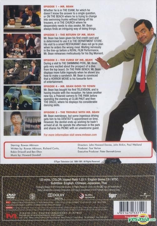 YESASIA Mr Bean Remastered Vol1 DVD Hong Kong Version DVD  Rowan  Atkinson Intercontinental Video HK  Western  World TV Series  Dramas   Free Shipping