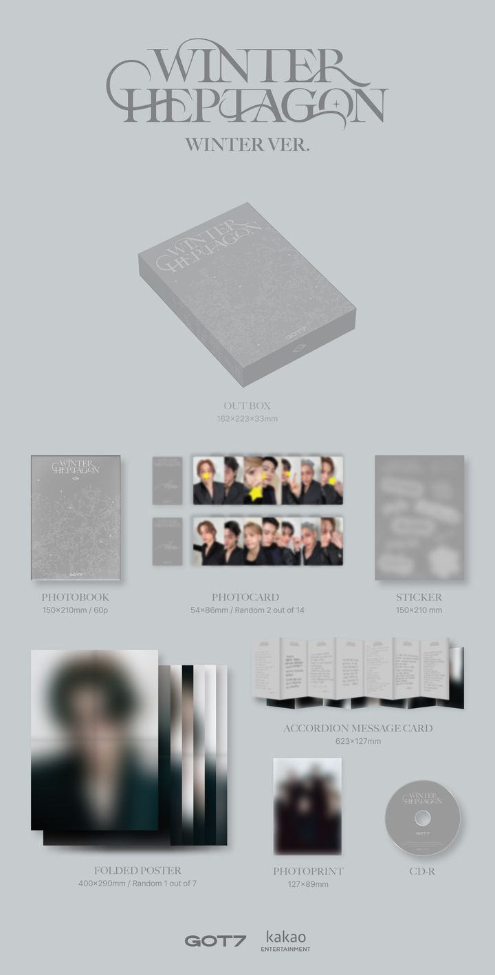YESASIA: Image Gallery - GOT7 Mini Album Vol. 13 - WINTER HEPTAGON