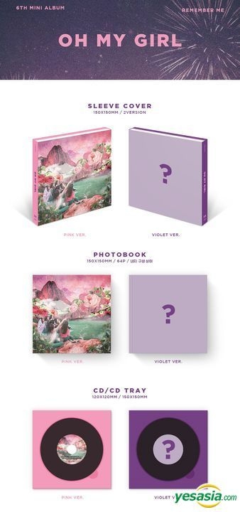 Yesasia Image Gallery Oh My Girl Mini Album Vol 6 Remember Me Violet Version 2 Posters In Tube