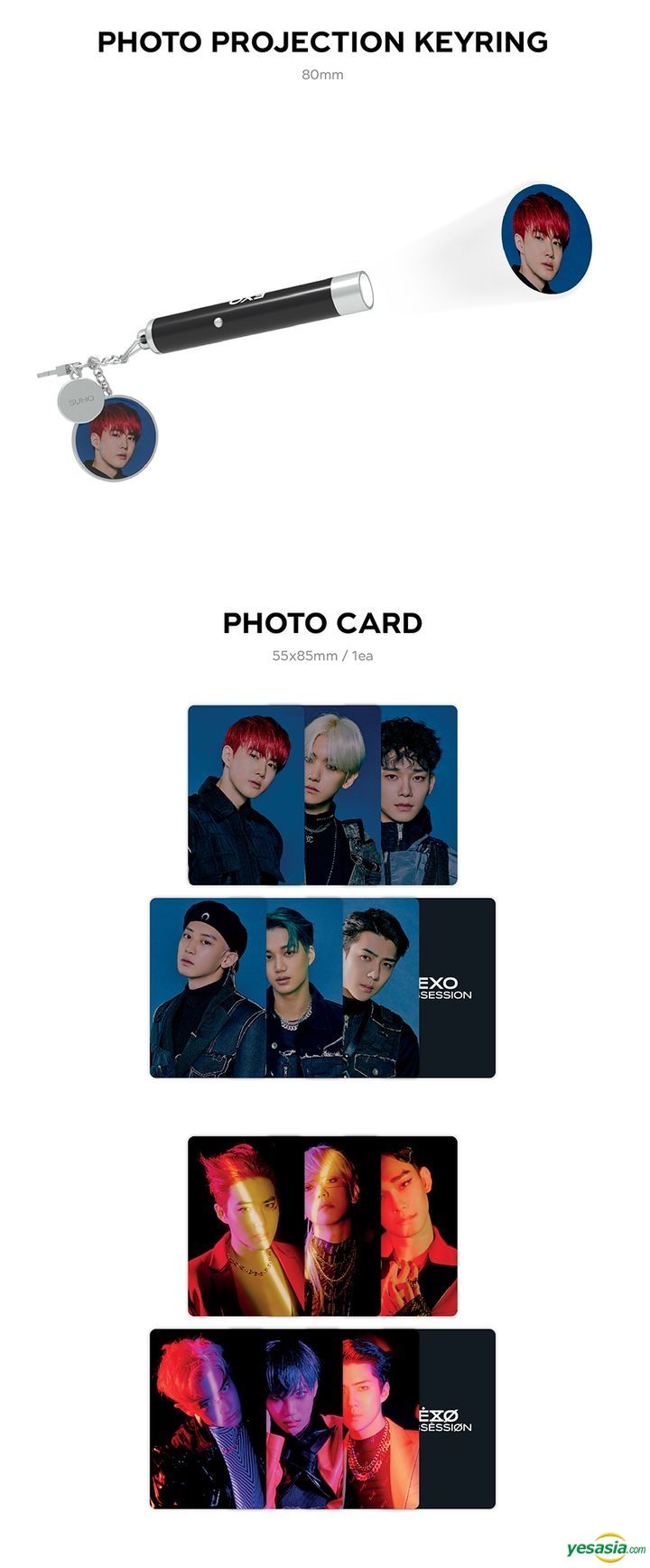 YESASIA: Image Gallery - EXO - Photo Projection Keyring (EXO