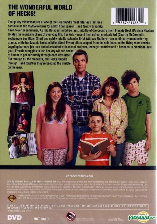 YESASIA: The Middle (DVD) (The Complete Fifth Season) (US Version) DVD ...