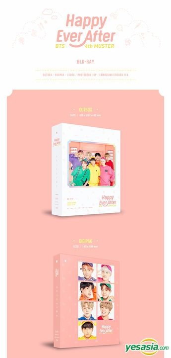 YESASIA: BTS 4th MUSTER Happy Ever After (Blu-ray) (3-Disc) (Outbox +  Photobook + Embossing Sticker) (Korea Version) Blu-ray,GROUPS,MALE STARS -  BTS, BigHit Entertainment - Korean Concerts  Music Videos - Free Shipping
