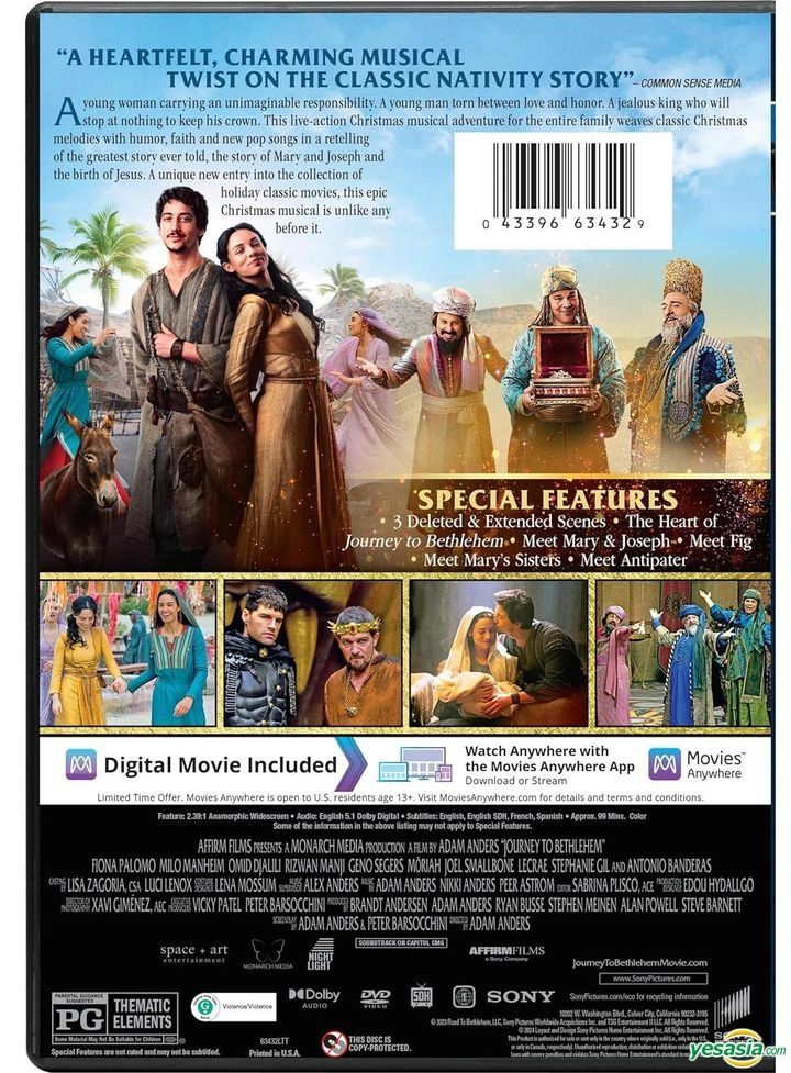 YESASIA: Journey To Bethlehem (2023) (DVD + Digital) (US Version) DVD ...