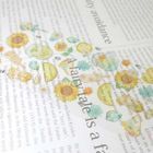 Summer Drop Clear Sticker (Sun Flower)