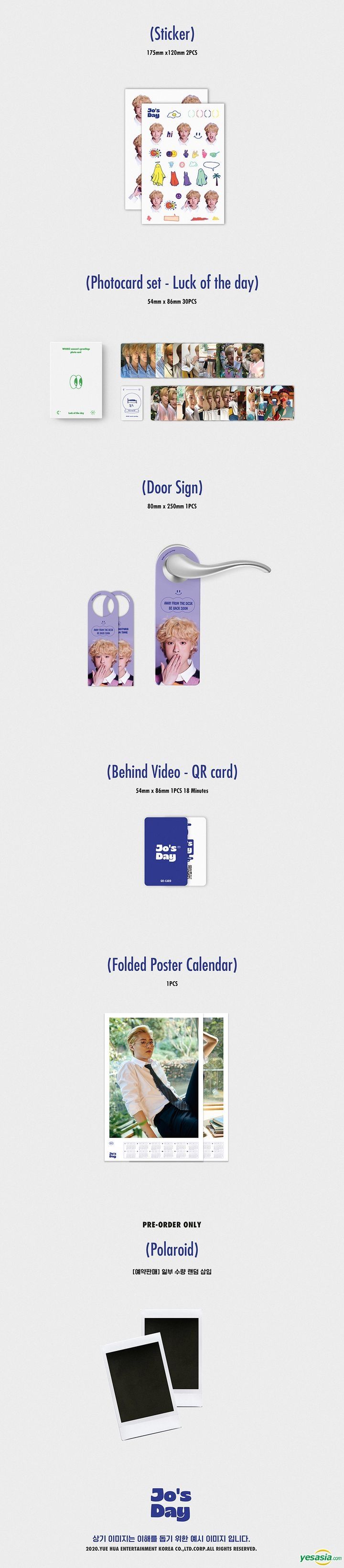 YESASIA: WOODZ 2021 Season's Greetings - Jo's Day MALE STARS