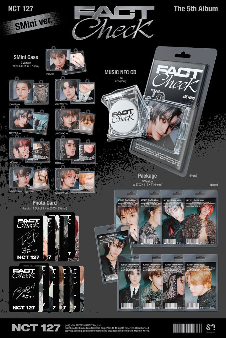 YESASIA: NCT 127 Vol. 5 - Fact Check (SMini Version) (Random