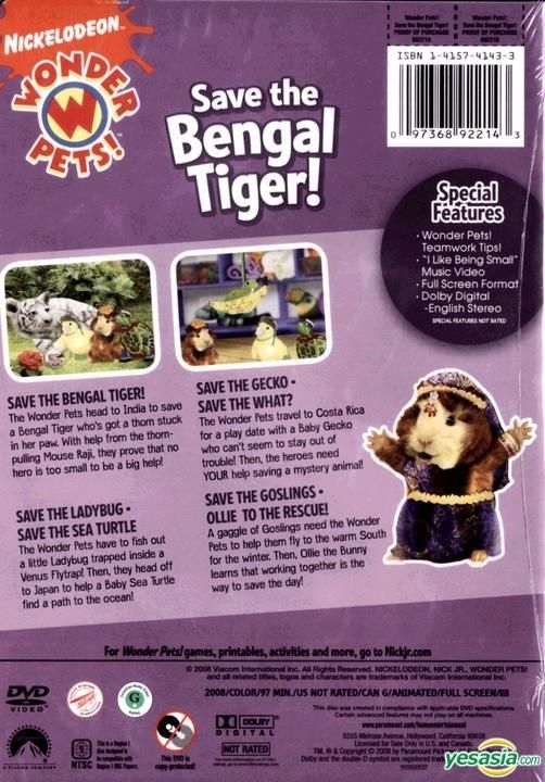 wonder pets save the bengal tiger
