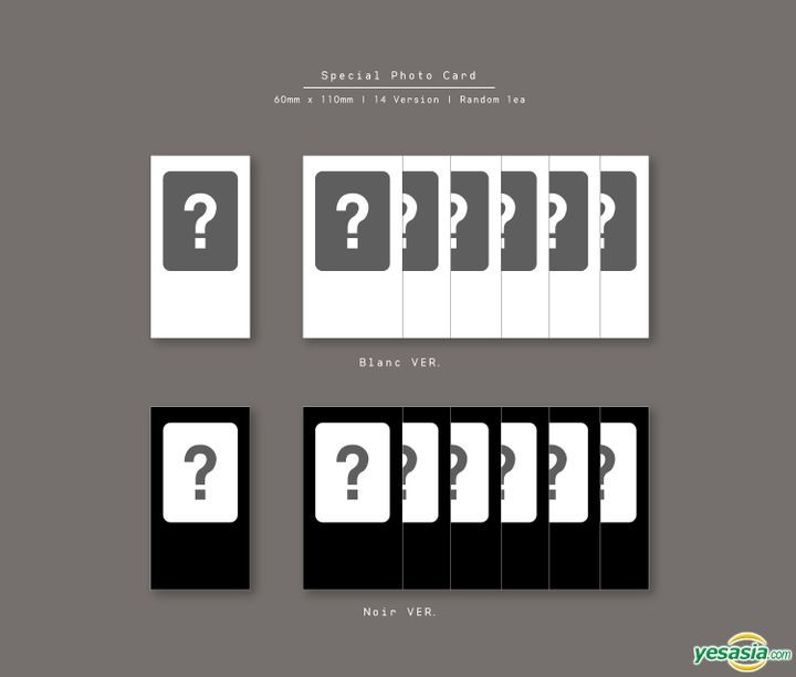 YESASIA Park Ji Hoon Mini Album Vol. 3 The W Blanc Noir