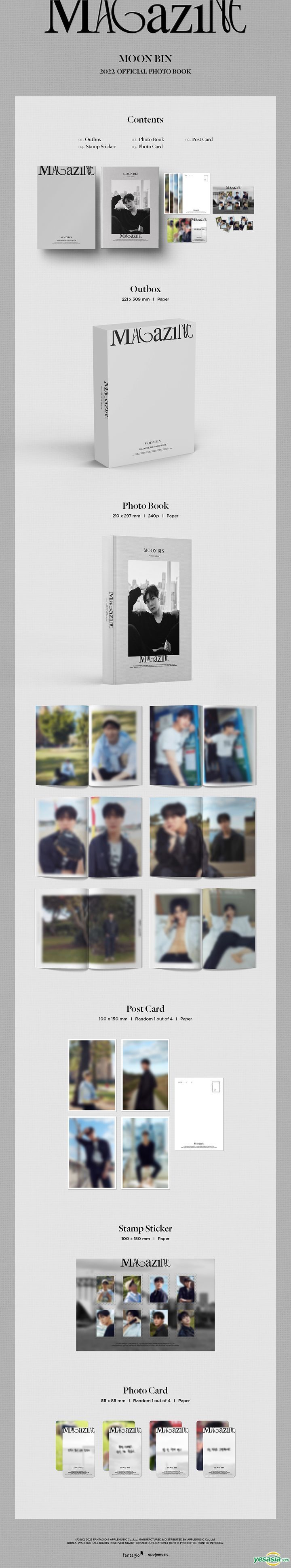 その他 MOON BIN 2022 OFFICIAL PHOTO BOOK ASTRO MOON BIN & YOON SAN-HA - 2022 OFFICIAL PHOTO BOOK