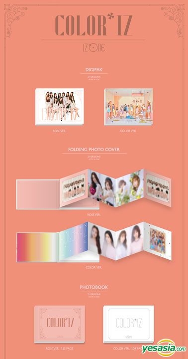 Signed IZ*ONE selling Color*Iz Album, Color Version