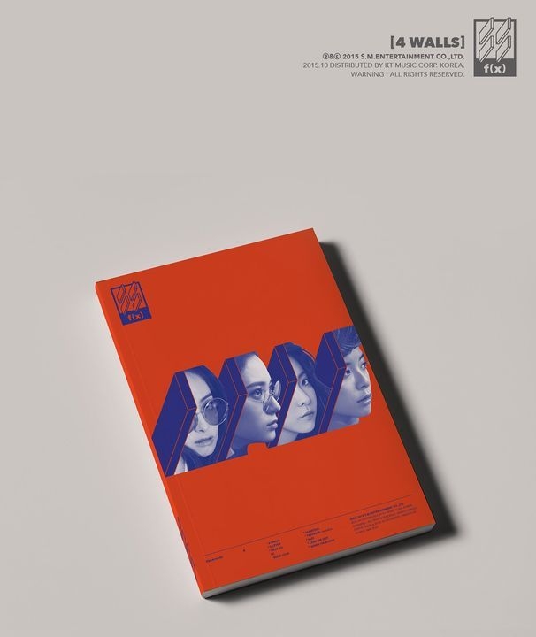 4 x 4 WALLS NEW f or White ver CD+Booklet+Photocard+Poster Orange ver Vol 