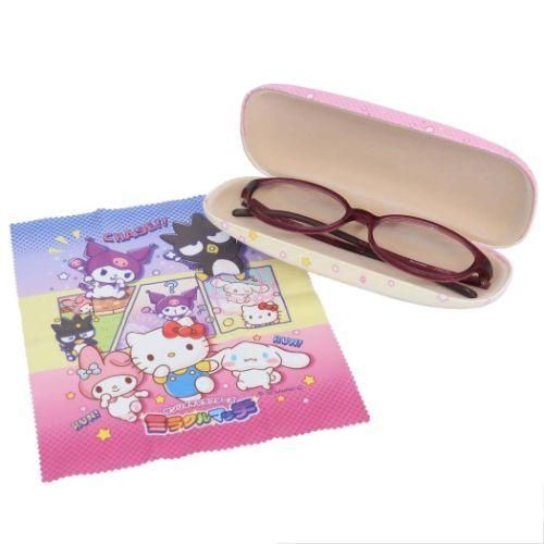 YESASIA Image Gallery Sanrio Characters Glasses Case with Cleaning