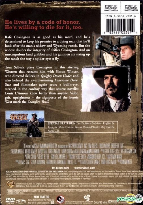 YESASIA: Crossfire Trail (2001) (DVD) (US Version) DVD - Tom Selleck ...