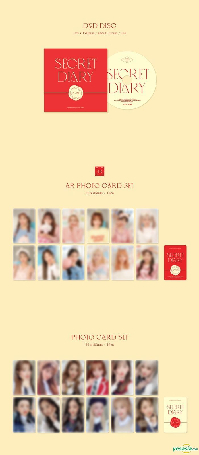 YESASIA: IZ*ONE - Spring Collection 'SECRET DIARY' (Photobook