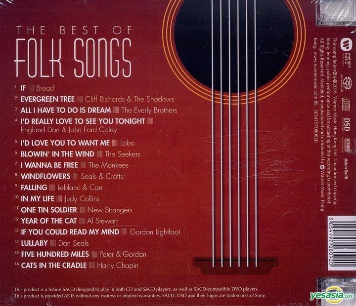 YESASIA The Best of Folk Songs (SACD Hybrid) CD Various Artists