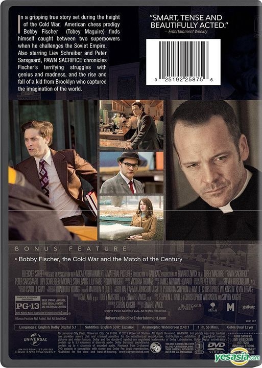 Pawn Sacrifice Blu-ray (Blu-ray + Digital HD)