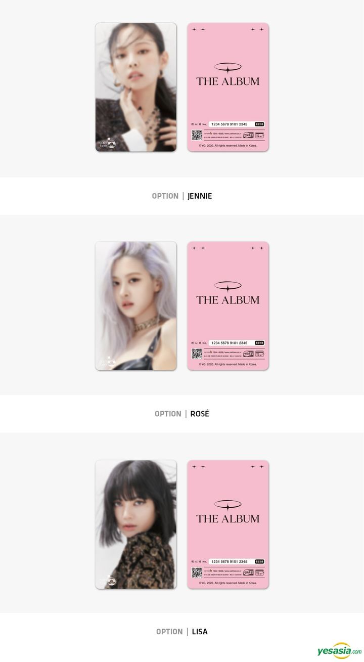 YESASIA : BLACKPINK CASHBEE Card 3 (ROSÉ) 女明星,Celebrity Gifts,組合,海報/寫真集 ...