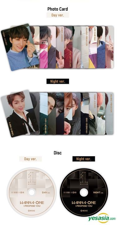 Yesasia Wanna One Mini Album Vol 2 0 1 1 I Promise You Day Version 2 Posters In Tube Cd Wanna One 韓国の音楽cd 無料配送