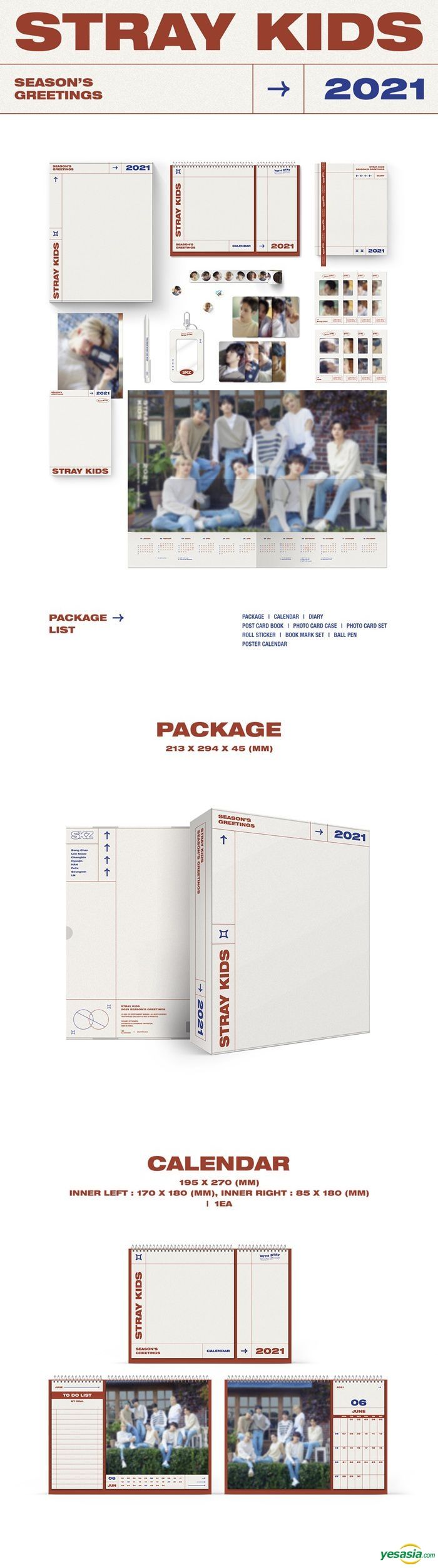 YESASIA: Stray Kids 2021 Season's Greetings MALE STARS,PHOTO