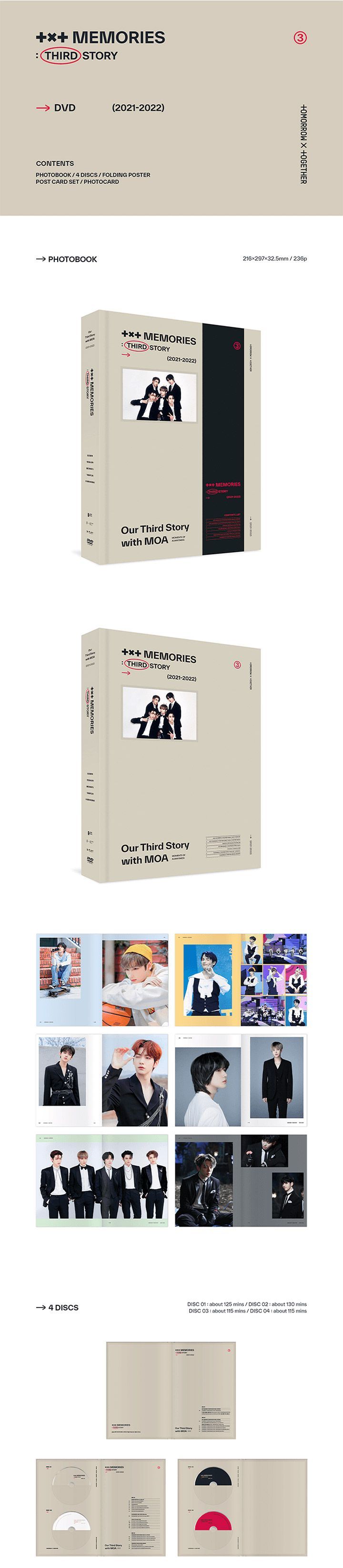 YESASIA: TXT - MEMORIES: THIRD STORY (DVD) (4-Disc) (Korea Version