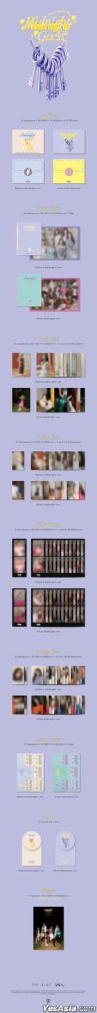 fromis_9 Mini Album Vol. 4 - Midnight Guest (Before Midnight + After Midnight Version) + 2 Posters in Tube