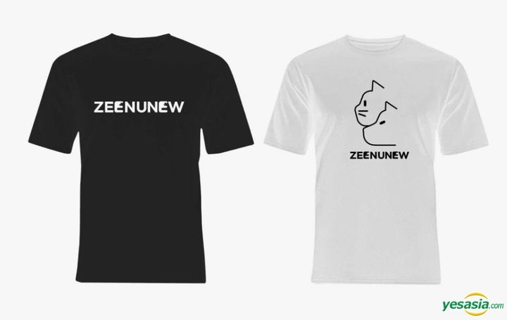 YESASIA : ZeeNuNew - Logo T-Shirt (Black) (Size XL) 海报/写真集