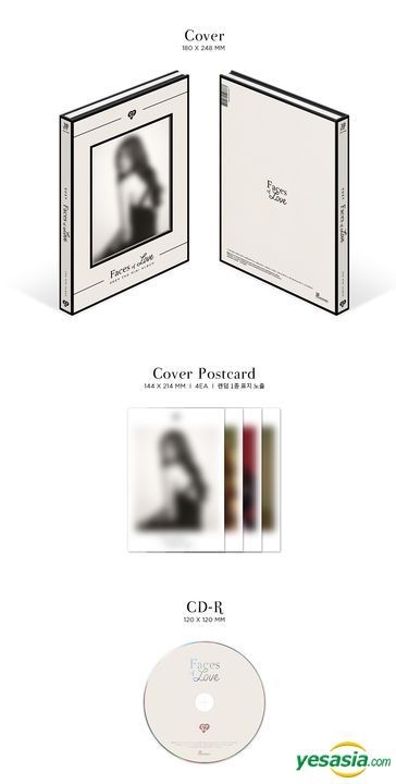 Faces of Love 2nd Mini Album SUZY CD+4Postcards+Tracking no. 