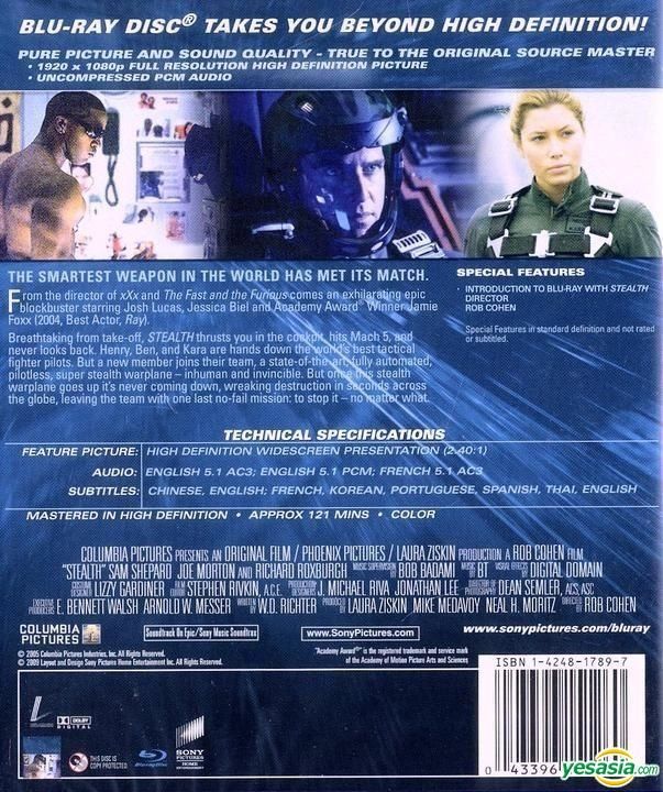 YESASIA: Stealth (2005) (Blu-ray) (Hong Kong Version) Blu-ray - Jessica ...