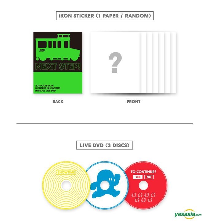 YESASIA: 2015-2016 iKON iKONCERT Showtime in Seoul Live (3DVD +