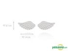 WANNA ONE Style - Lovely Wings Earrings (Silver)